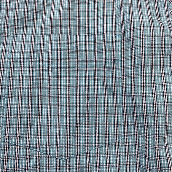Eddie Bauer Shirt Men Large Tall LT Plaid Button Down Wrinkle Resistant Preppy - Picture 2 of 8